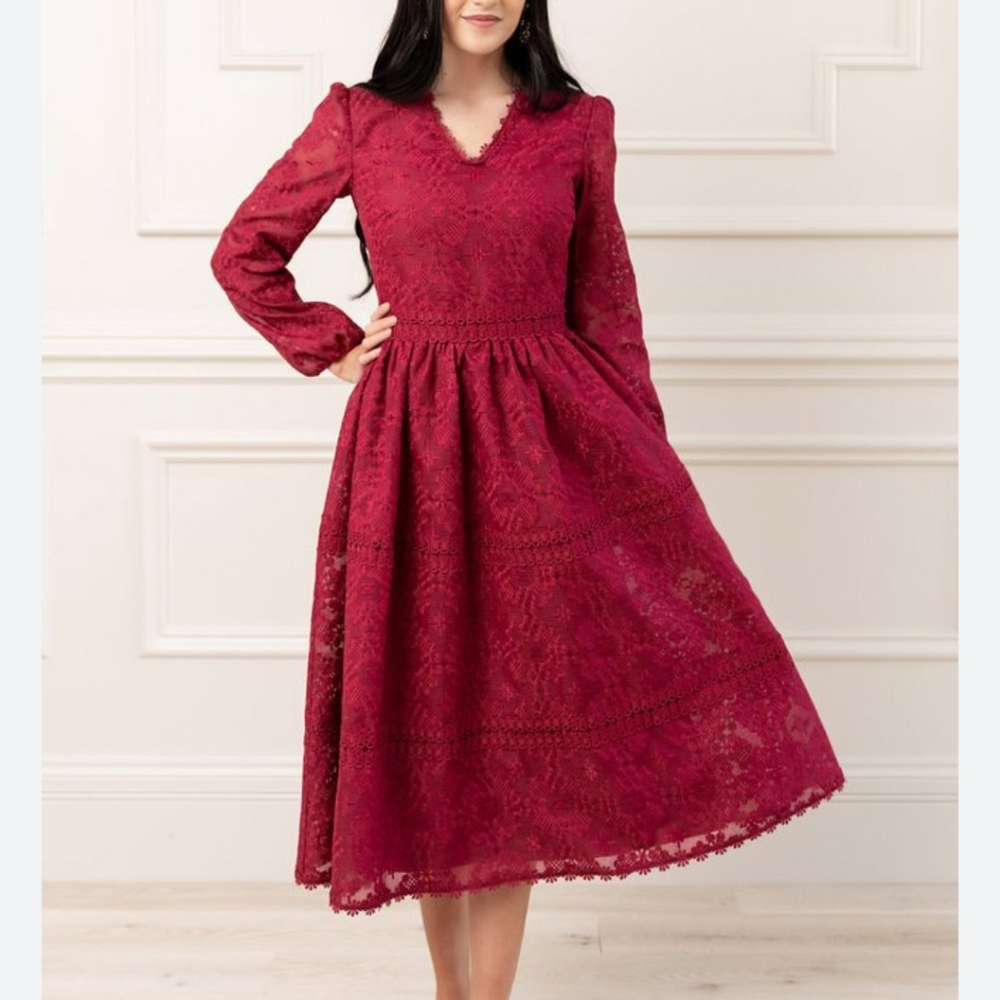 Rachel Parcell Lace Midi Dress